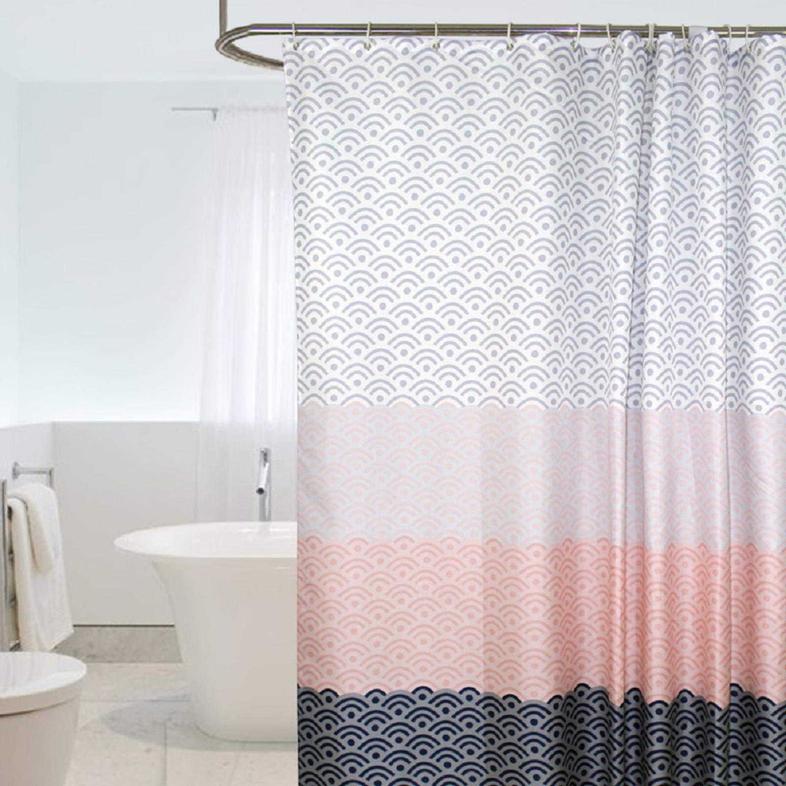 Rideau de douche imperméable pour une salle de bain propre et élégante au quotidien