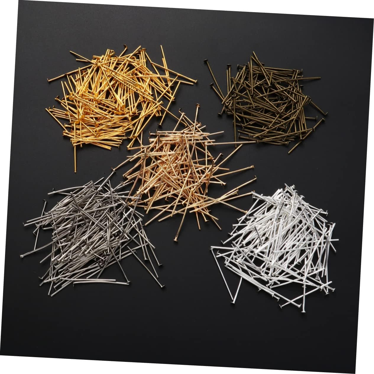 Alloy T Shape Head Pins 5 Packs for Necklace and Dangle