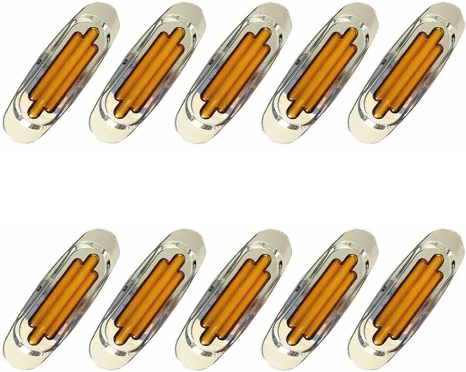 10PCS 16LED Marker Lights Clearance Light 12V/24V Trailer Lights Taillights Outline Lamp Amber Side Marker Light