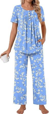 Bestbee Womens Pajama Sets 2 Piece Fall Outfits Sleepwear Ladies Pj Set