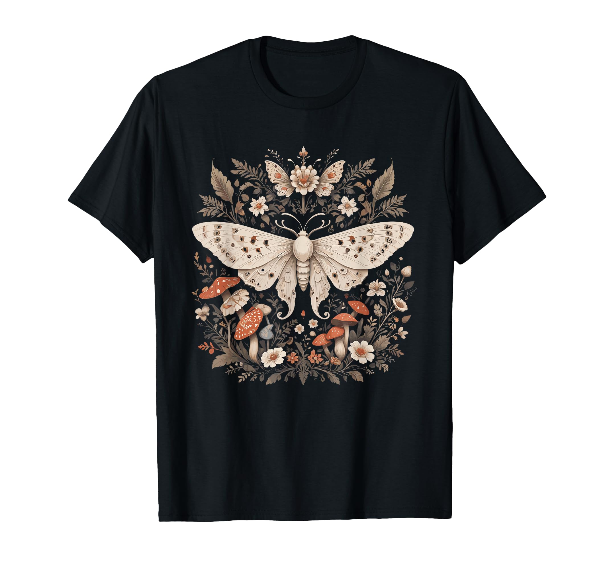 Amazon.com: Cute Fairycore Floral Moth Aesthetic Girls Women ...