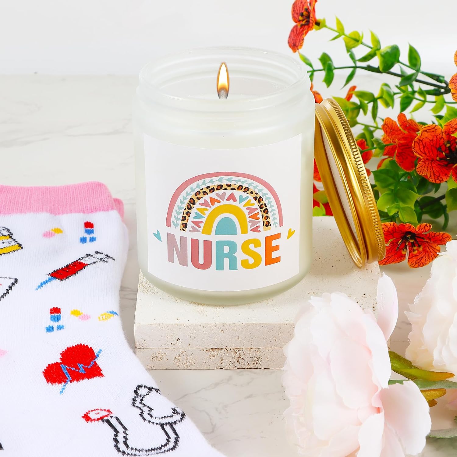 Nurse Gifts for Women, Nurses Week Gifts, Nurse Appreciation Gifts, Nurse Tumbler Mug Cup Basket Gifts Set for Nurse Graduation, Nursing School, Nurse Practitioner - Image 4