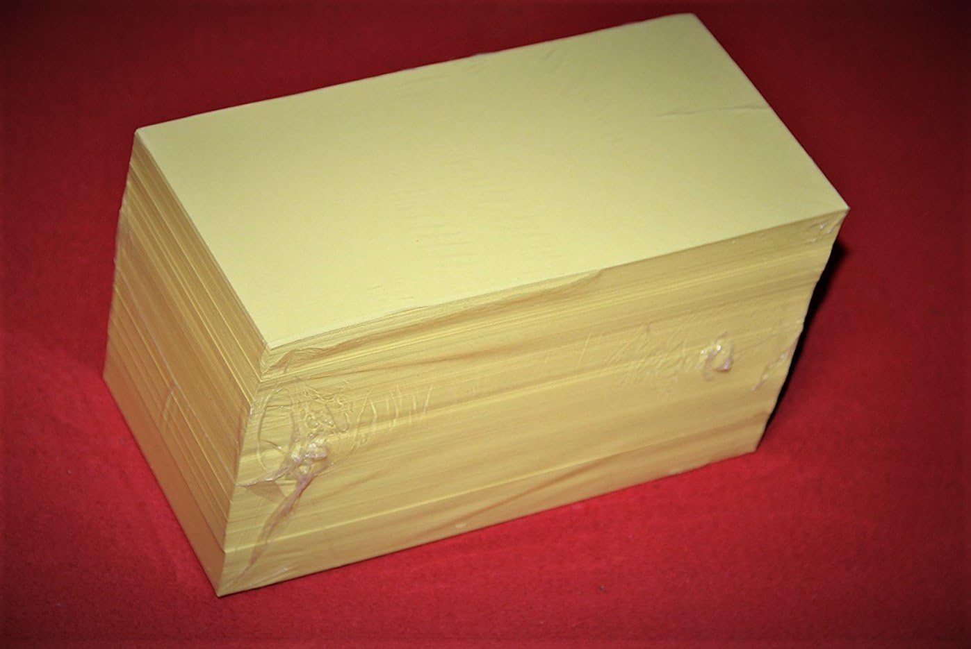 die Dicken Presentation Note Cards Rectangular 10 x 20 cm 170 g/m² Pastel Yellow Pack of 500