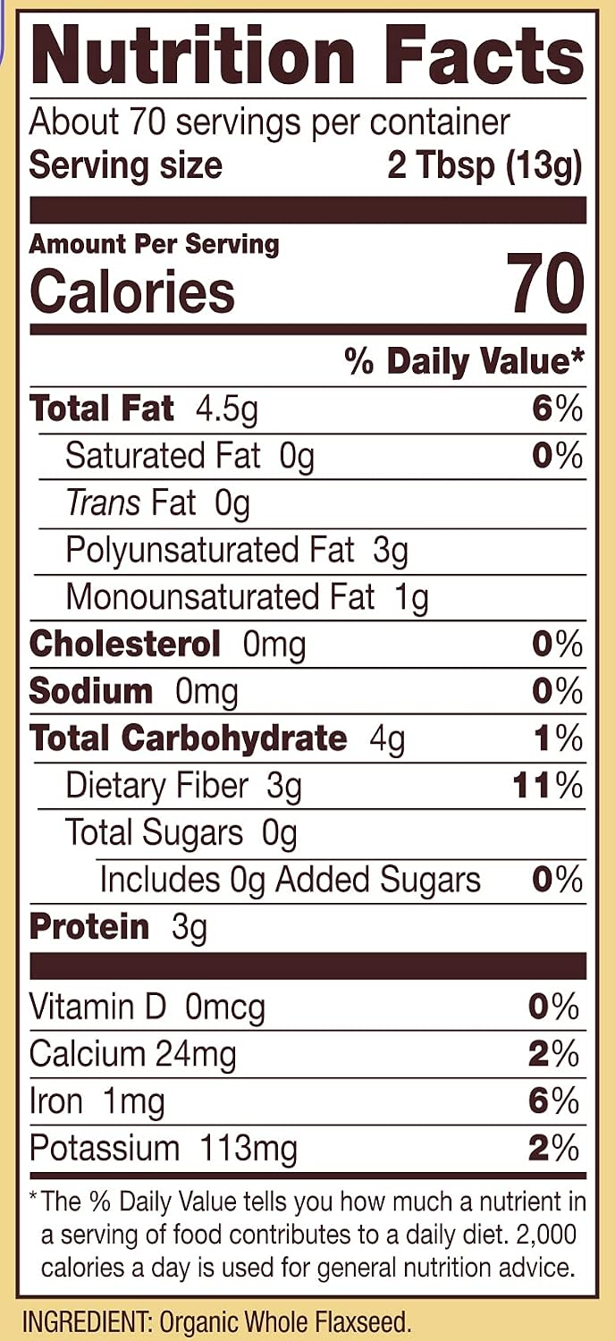 Bob's Red Mill Organic Brown Flaxseed Meal, 32-ounce (Pack of 4)