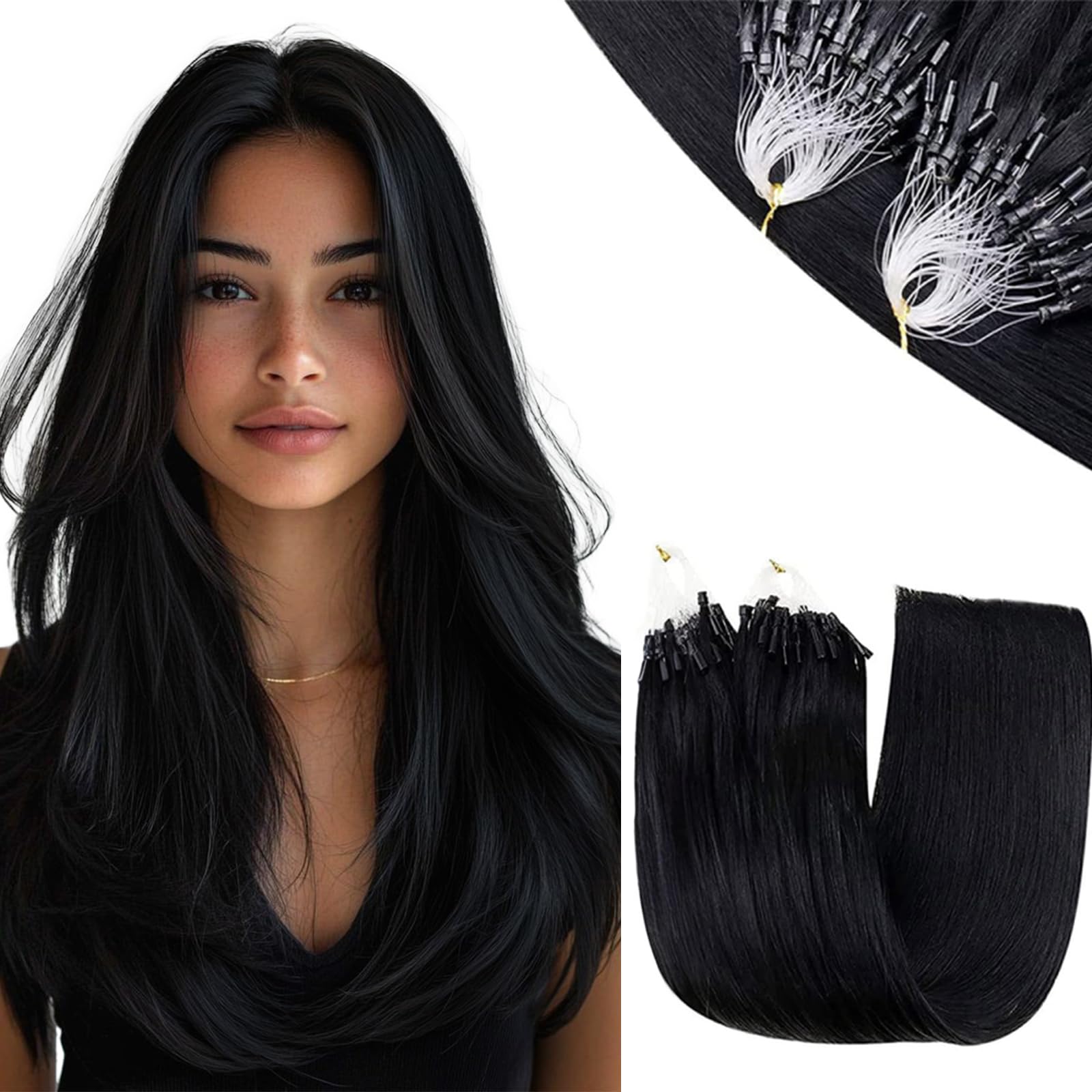 Human Hair Microlink Extensions, 50g Pack, 16 Inch, Cold Fusion Technology S8f3e06e06f1f4c62b9f8026edc9cb  main image 3