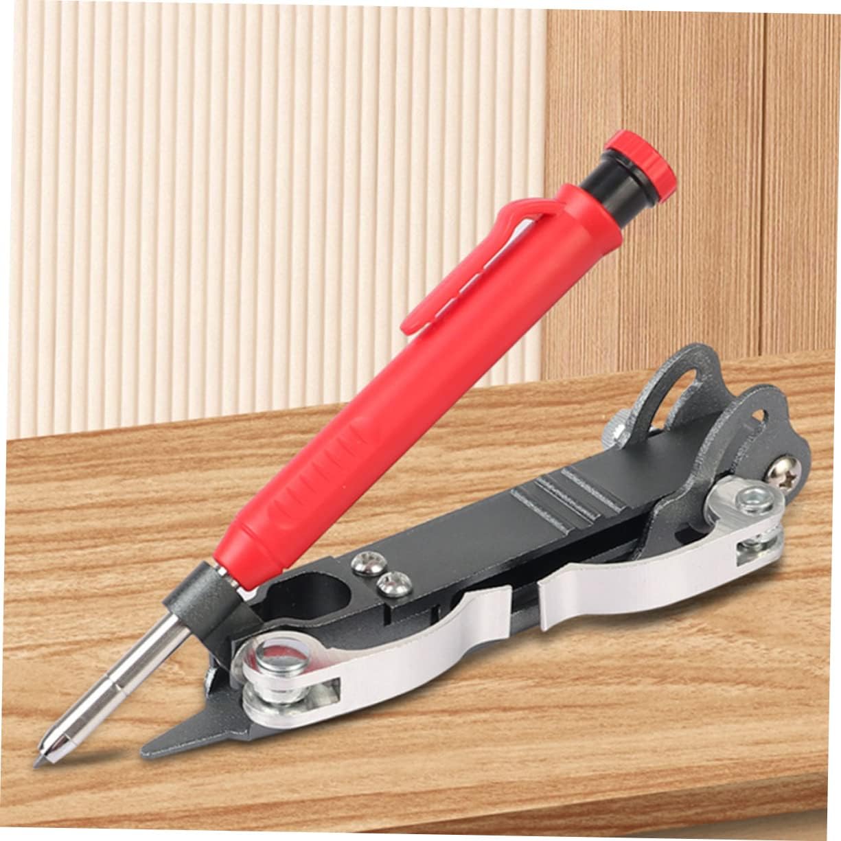 Contour Gauge Scribe Tool Pencil Multi-Function Aluminum Woodworking Scribing Tool for Precise Measuring and Marking for DIY Projects and Carpentry