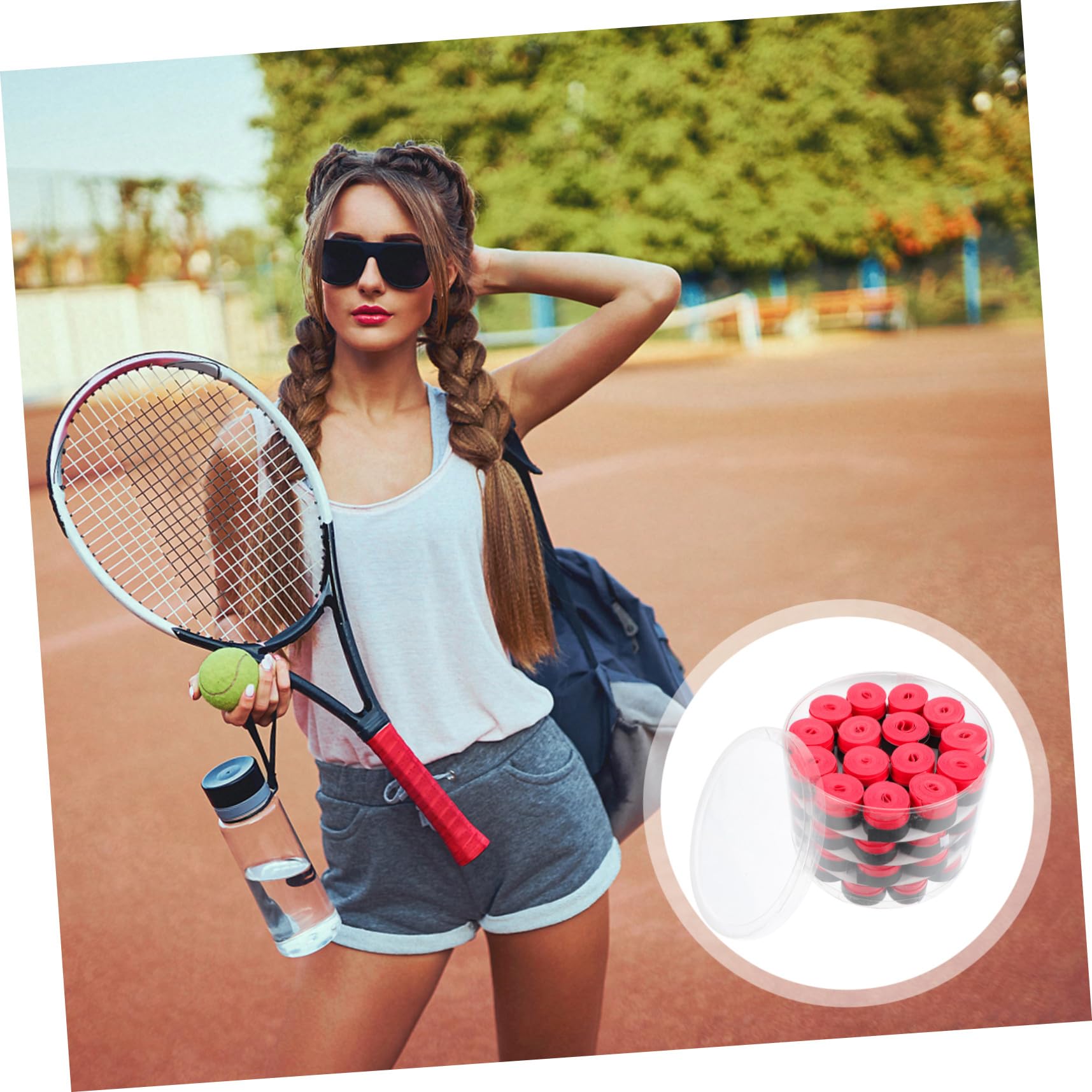 HEMOTON Nastri Antiscivolo per Racchette da Softball Fasce Assorbenti per Racchette da Tennis Grip Antisudore Grip per Racchette da Badminton Grip Assorbente per Racchette da Tennis