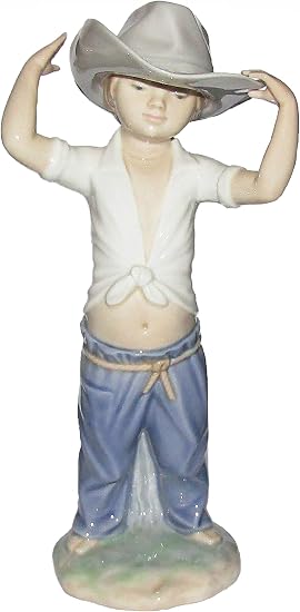 Nao by Lladro Figurine 'Big hat' cowboy 
