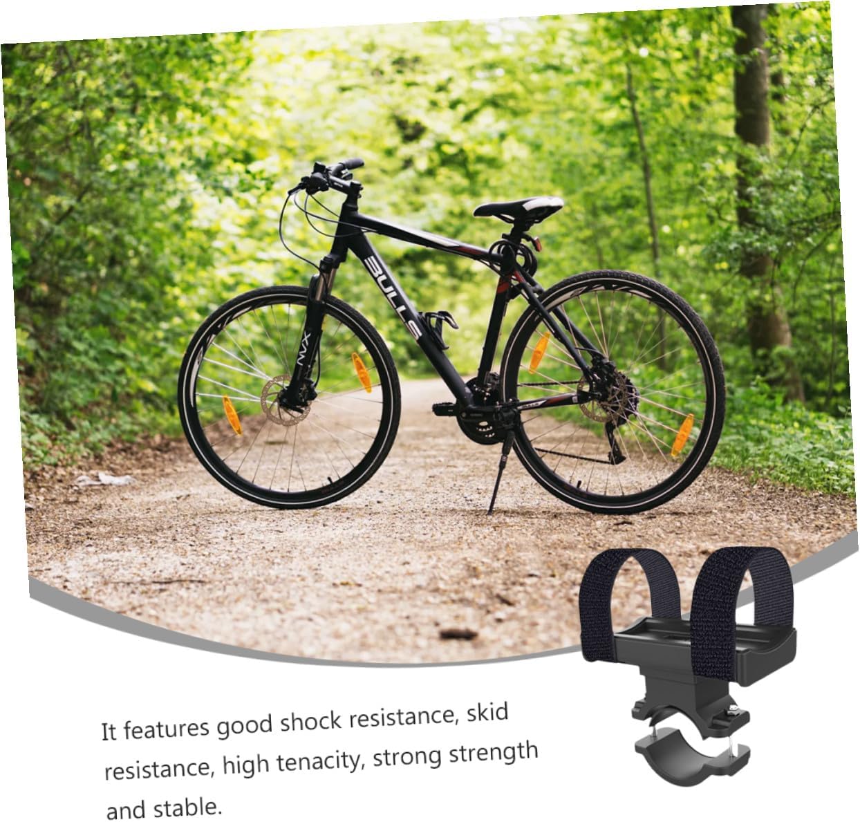 TOYANDONA 2pcs Bike Handlebar Flashlight Bracket Mount Holder for Mountain Biking Compatible Various Accessories Skid Resistant and High Tenacity Design