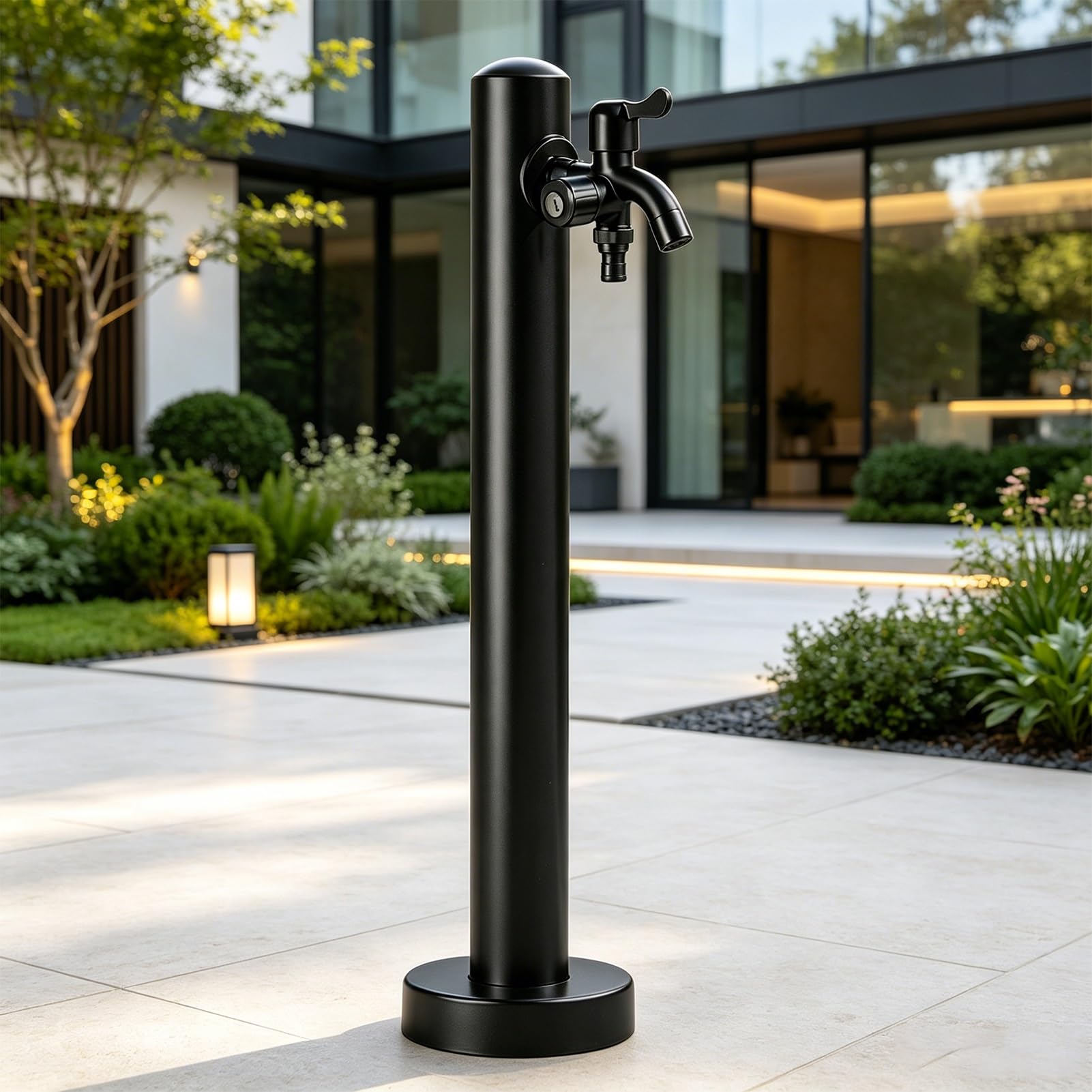 Lonmrrton C Vertical Garden Water Olumn, Outdoor Faucet With Spray Gun And Accessories, Antifreeze Water Dispenser Hydrant For Ourtyard, Ampsite Irrigation(,Height: 95Cm/37.4In)