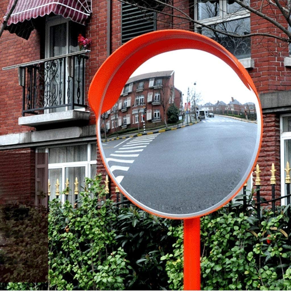 Convesso Specchio Sicurezza Osservazione Strada Specchio Safe SAFETTO BARNALE STOCCE Grande Specchio ROTTORE SORVEGLIAZIONE Lente grandangolare Specchio per Il Traffico(80Cm)