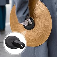 Vista 6 de 1 Unidades Symphony Cymbal Straps Cuero Platillo Cinturón para Instrumento Musical Accesorio (Negro)