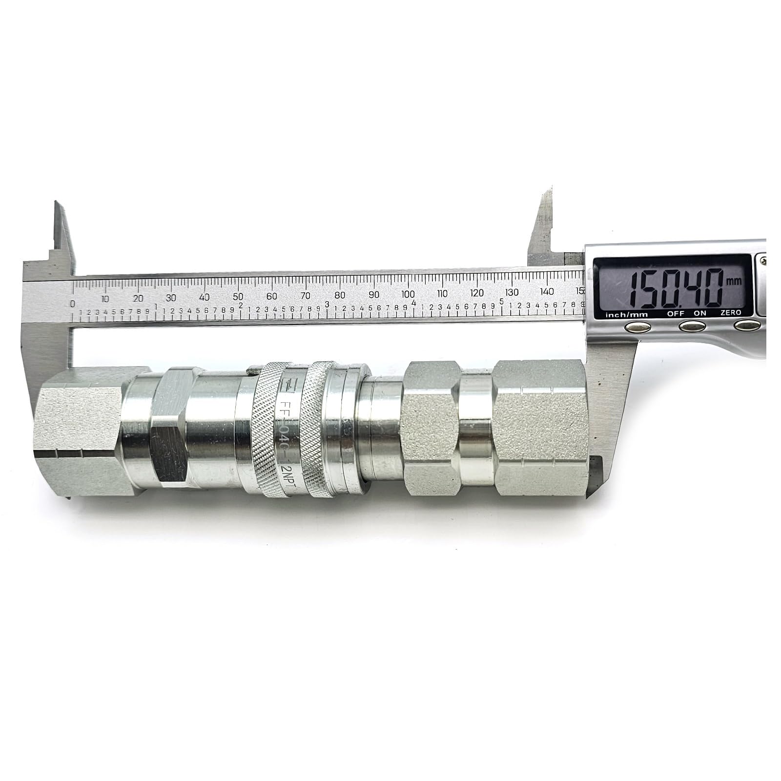 1/2"NPT Skid Steer Flat Face Hydraulic Quick Connect Couplers Set Fits Case Fits New Holland Fits Kubota Bobcat Skid Steers Loaders