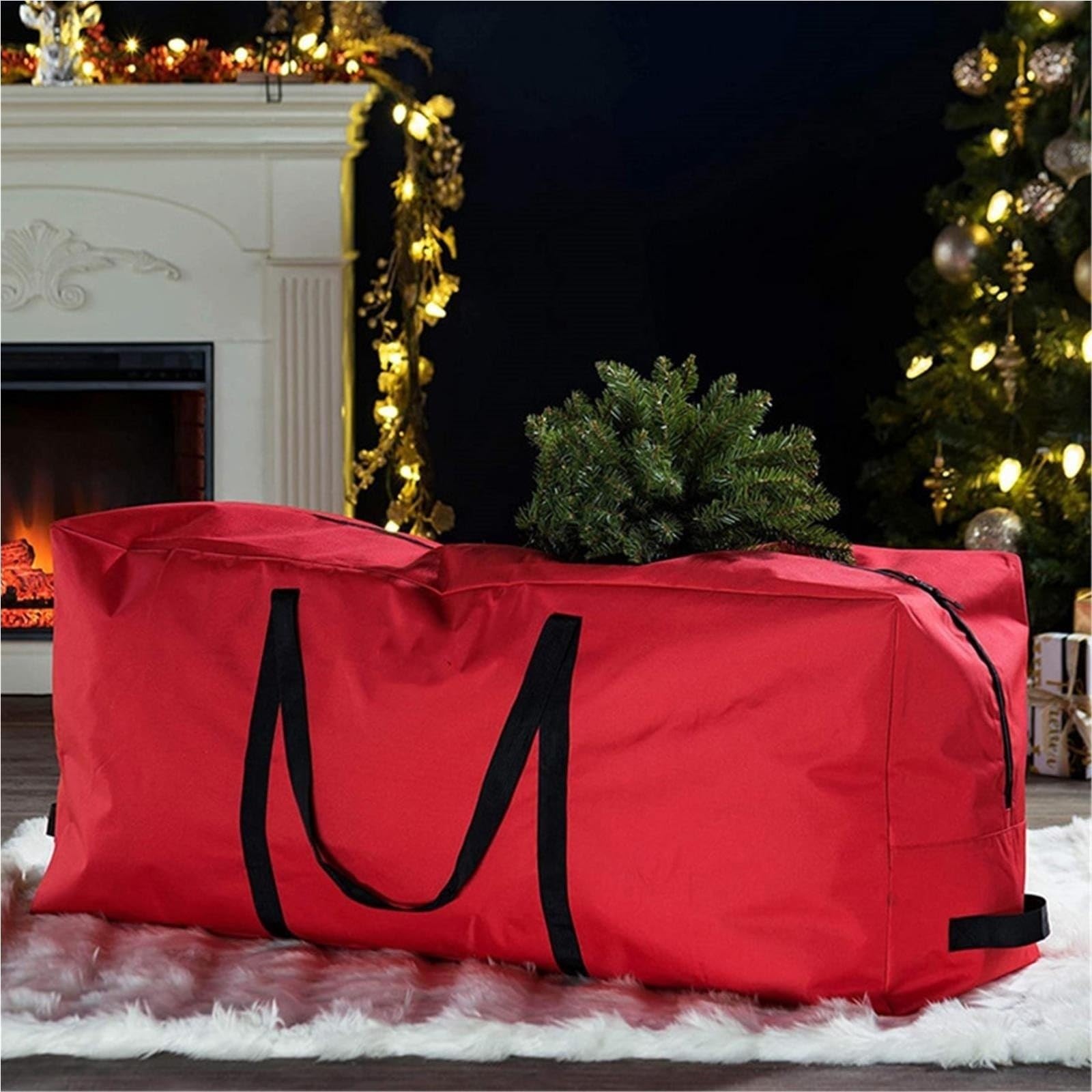 Borsa pieghevole for la conservazione della ghirlanda dell'albero di Natale