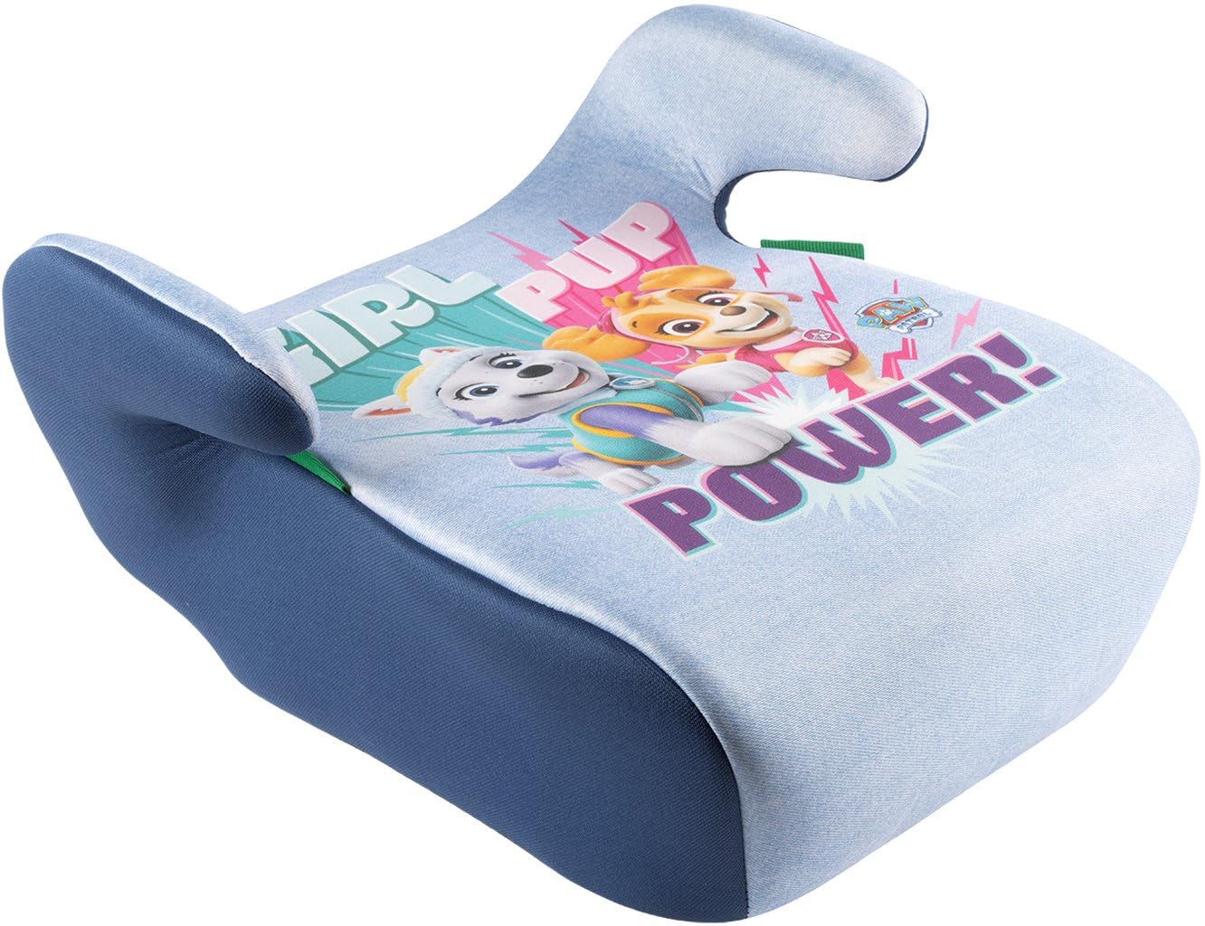 Tataway Asiento trasero infantil Paw Patrol Girl I-Size ECE R129, altura infantil 126-150 cm, 22-36 kg, 6-12 años, grupo 3, ligero y fácil de transportar, extraíble y lavable