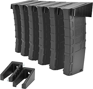 ABS 6 Standard Rack Wall Mount, Wall Magazine Display, Detachable Wall Mags Storage Organization System - Adoreal