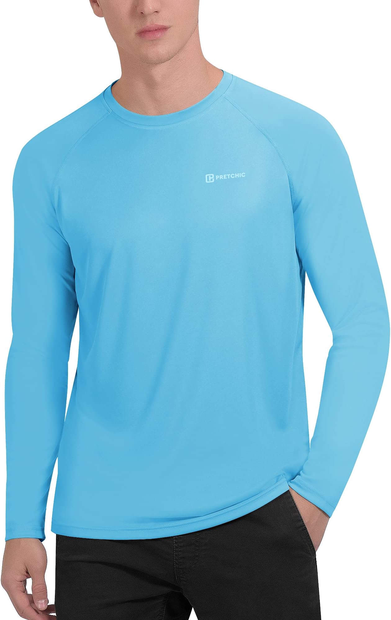 Men's UPF 50+ UV Sun Protection Performance Long Sleeve Outdoor T Shirt