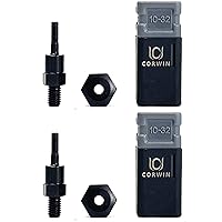 Vista 1 de Remache tuerca pistola mandril y accesorios de nariz (10-32 2 unidades)