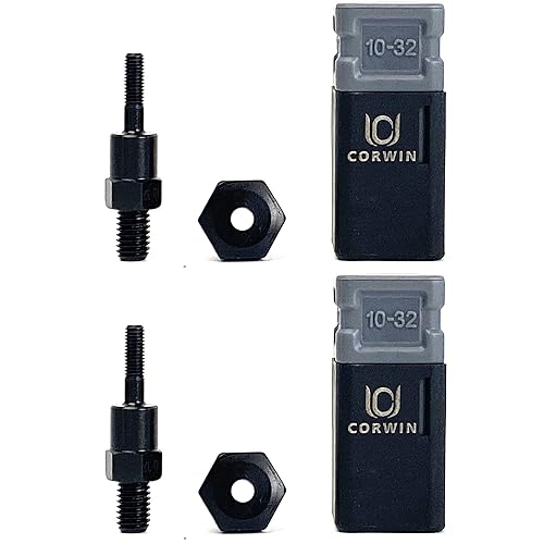 Remache tuerca pistola mandril y accesorios de nariz (10-32 2 unidades)