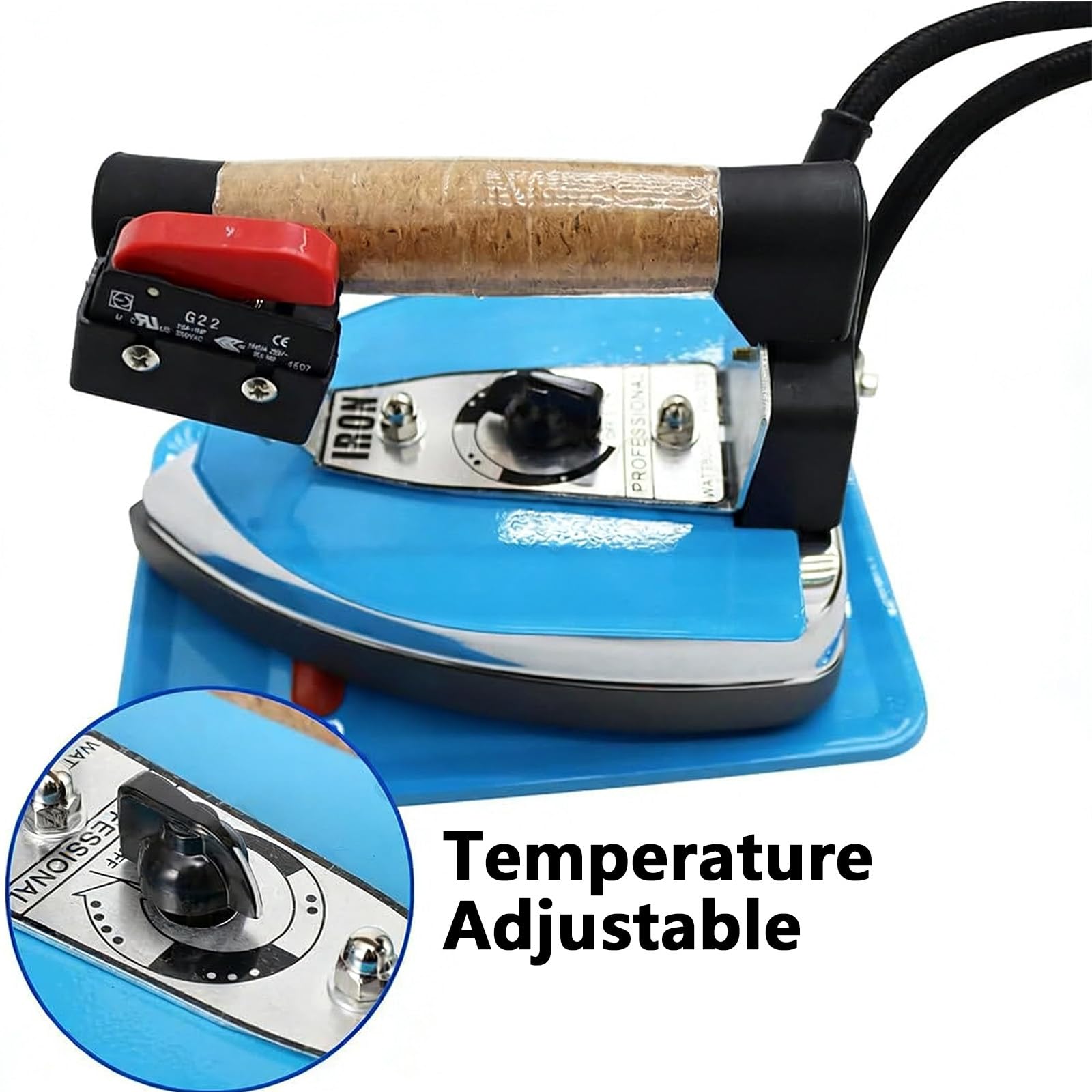 Plancha Vapor PortáTil 900W,EstacióN Planchado Profesional,Plancha Vapor Industrial EléCtrica 1600W con DepóSito Agua 4 L, Caldera Independiente Adecuada para Planchar Ropa