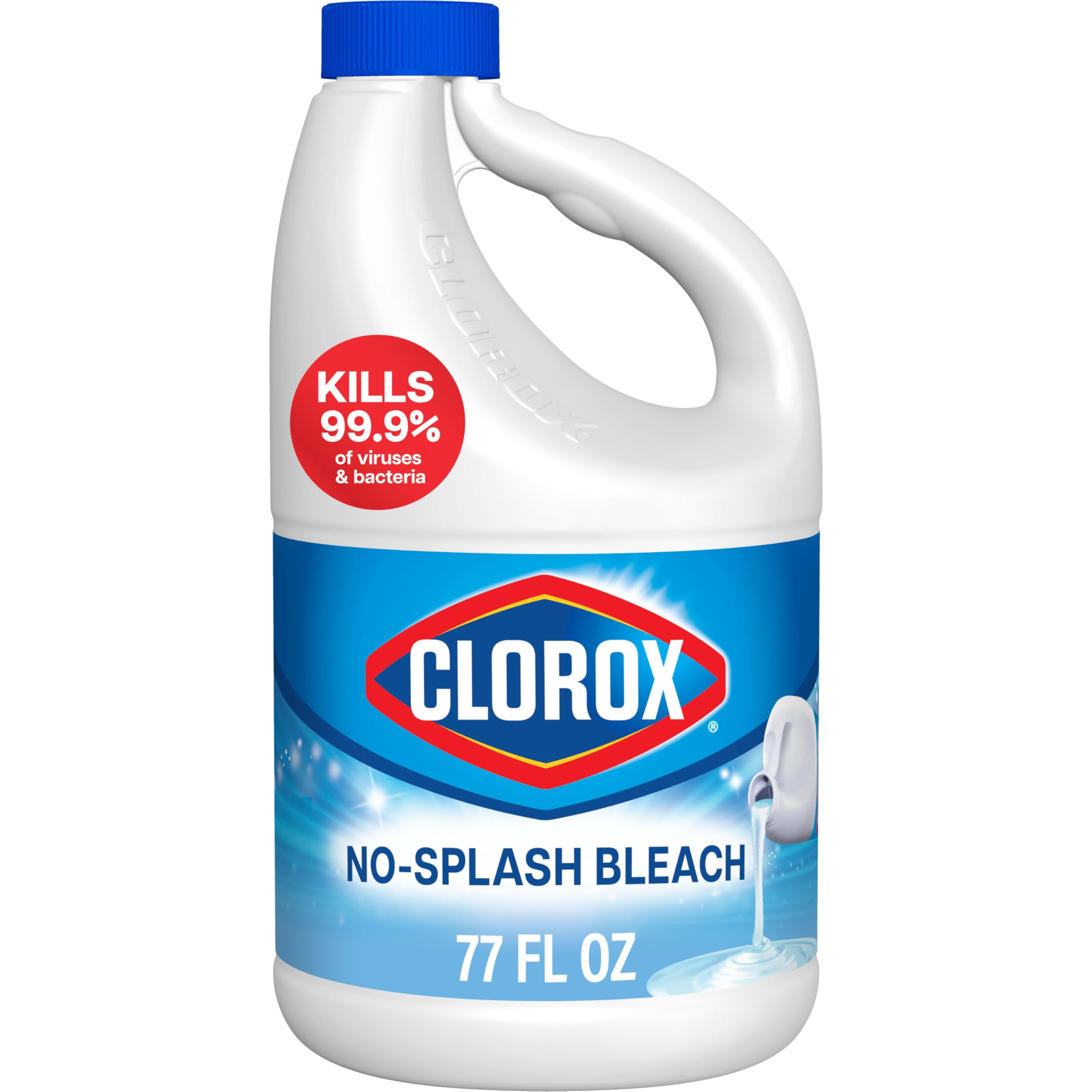 Clorox No Splash Bleach, 77 Fluid Ounces (Package May Vary)