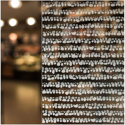 BDF 4POK - Película decorativa para ventana, diseño de lunares (36 x 50 pies)