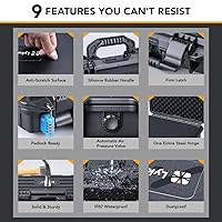 Lykus HC-2510 Custodia Rigida Impermeabile IP67 - Con Schiuma Fai-da-Te, 25x19x9.5 Cm Interni - Foto 7