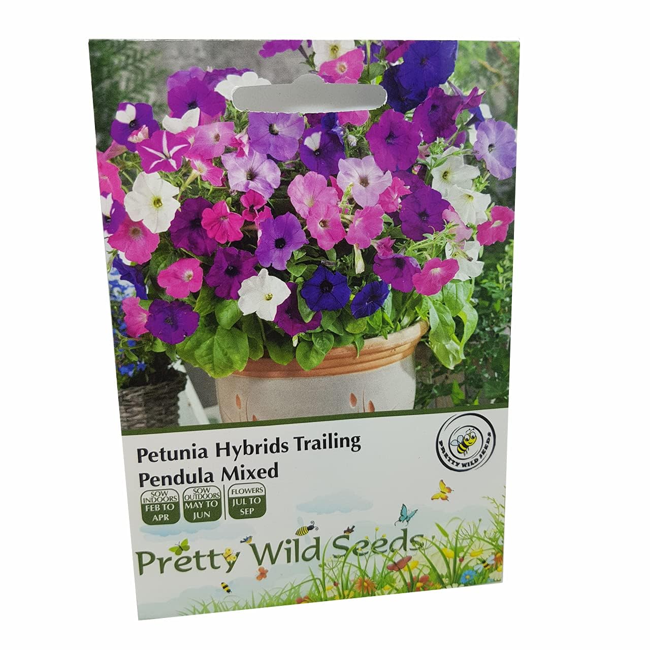 1,000 Petunia Hybrids Trailing Pendula Mixed Seeds from Pretty Wild Seeds in UK
