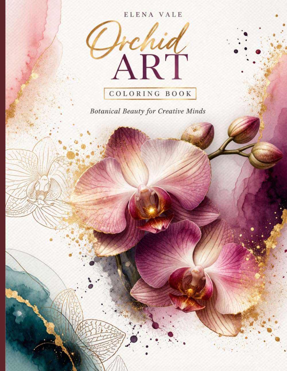 Orchid Art Coloring Book: Botanical Beauty for Creative Minds