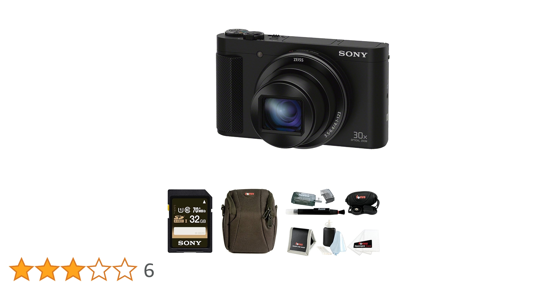 Sony Câmera Digital Cyber-Shot Dsc-Hx90V Com Pacote De Acessórios