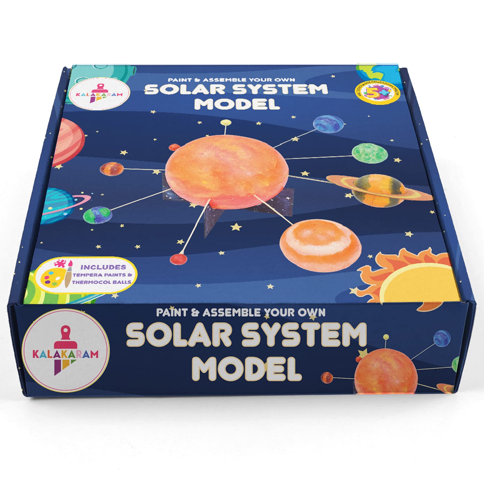 Buy Kalakaram Kids Solar System Model Kit for Kids, Paint and Assemble