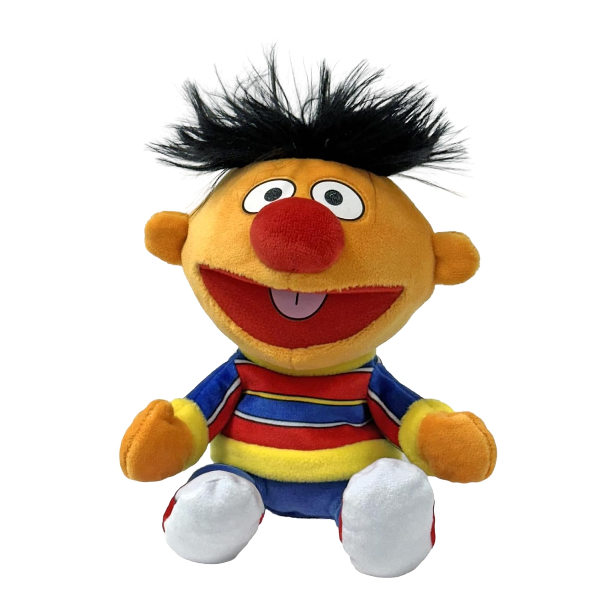 TY Ernie Sesame Street Beanie 17cm Soft Plush Toy for Kids – Collectible Cuddly Character Plushie – Sesame Street Soft Toy for Babies and Children