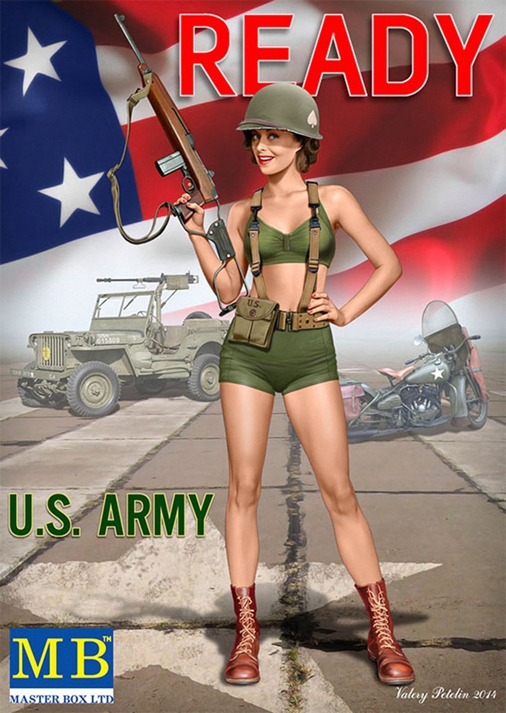 Master Box Models 'Alice' U.S. Army - Pin-Up Series Kit #3 (1:24 Scale)