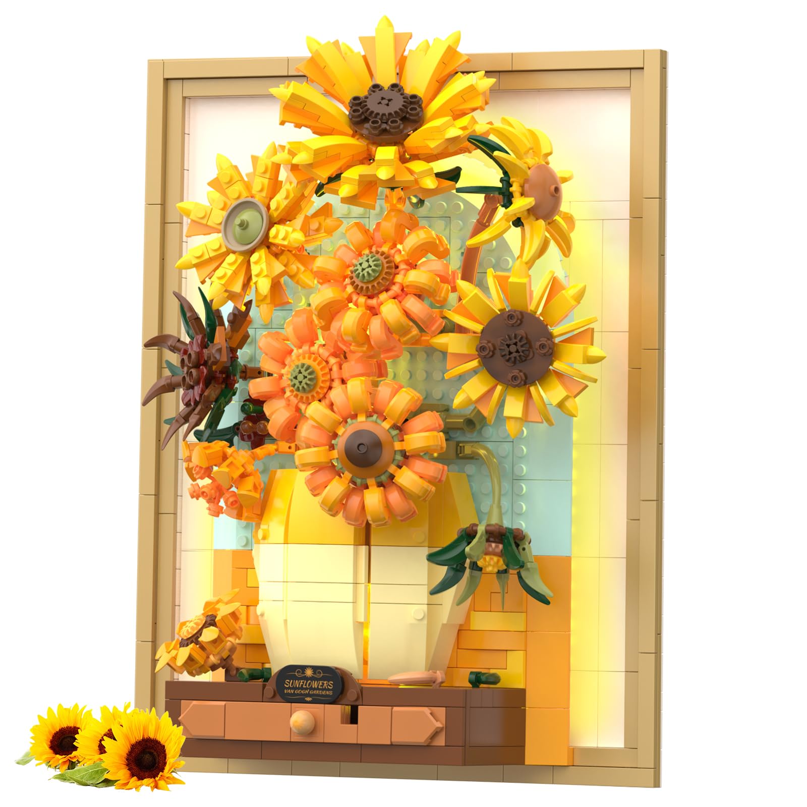 Amazon.com: NUTCRACKER Sunflower Building Set with Sensor Light