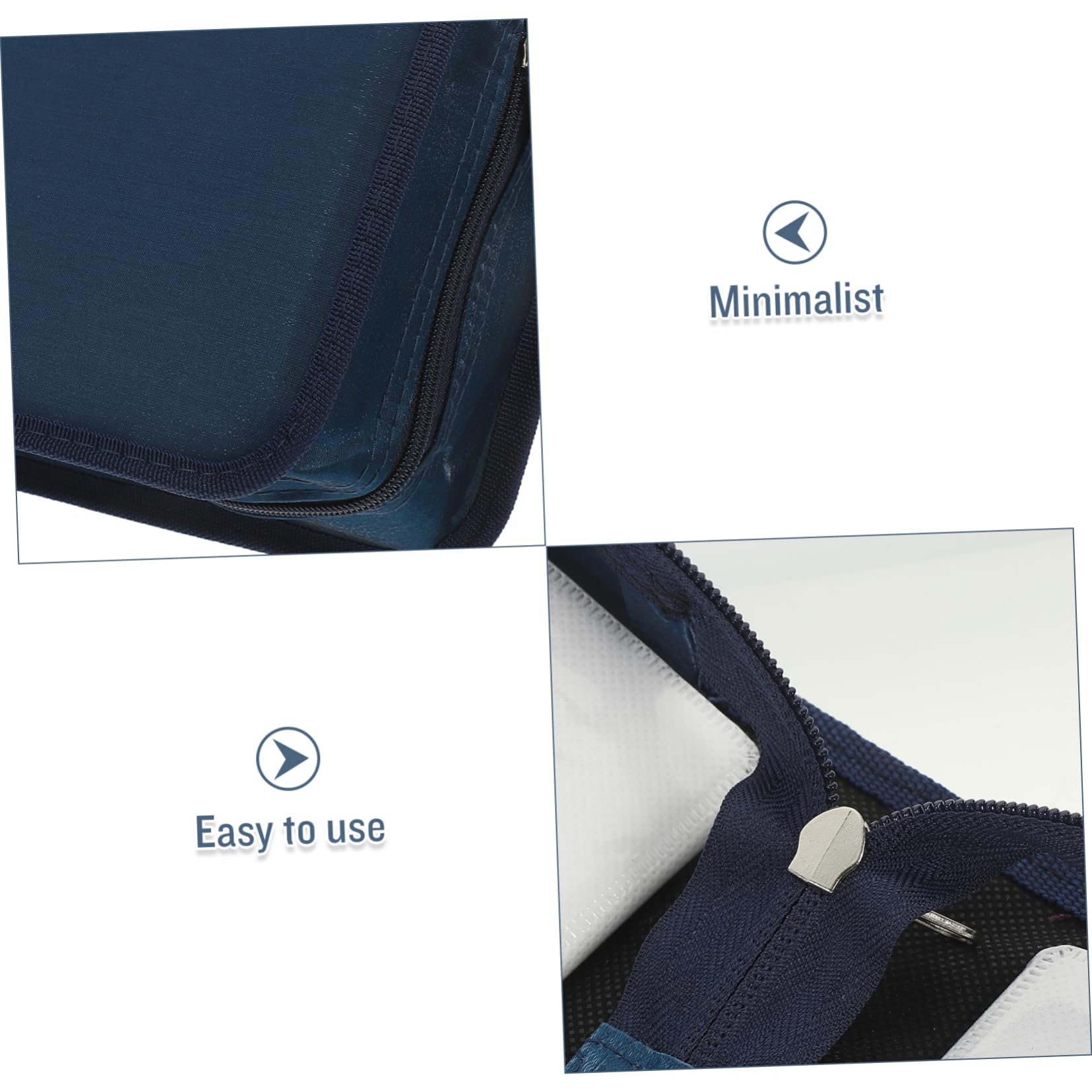 3pezzi Custodia Cd Auto Spaziosa Porta Cd Capacità Organizer Dvd Resistente e Sicuro Design Elegante Profondo Per Collezione Discografica e Viaggi