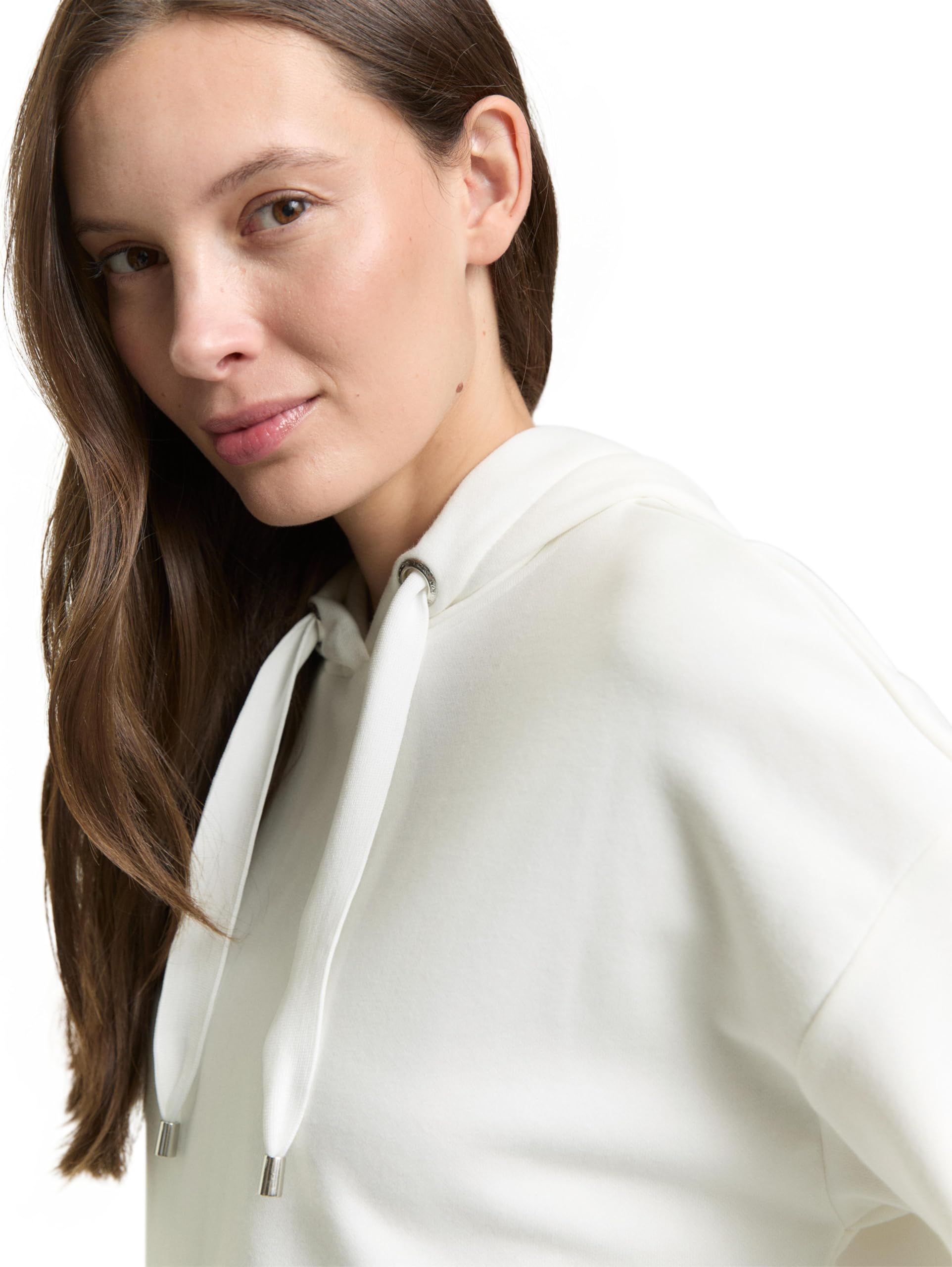 TOM TAILOR Damen-Sweatshirts & Kapuzenpullover Maglia di Tuta, 10315-Whisper White, XXL Donna