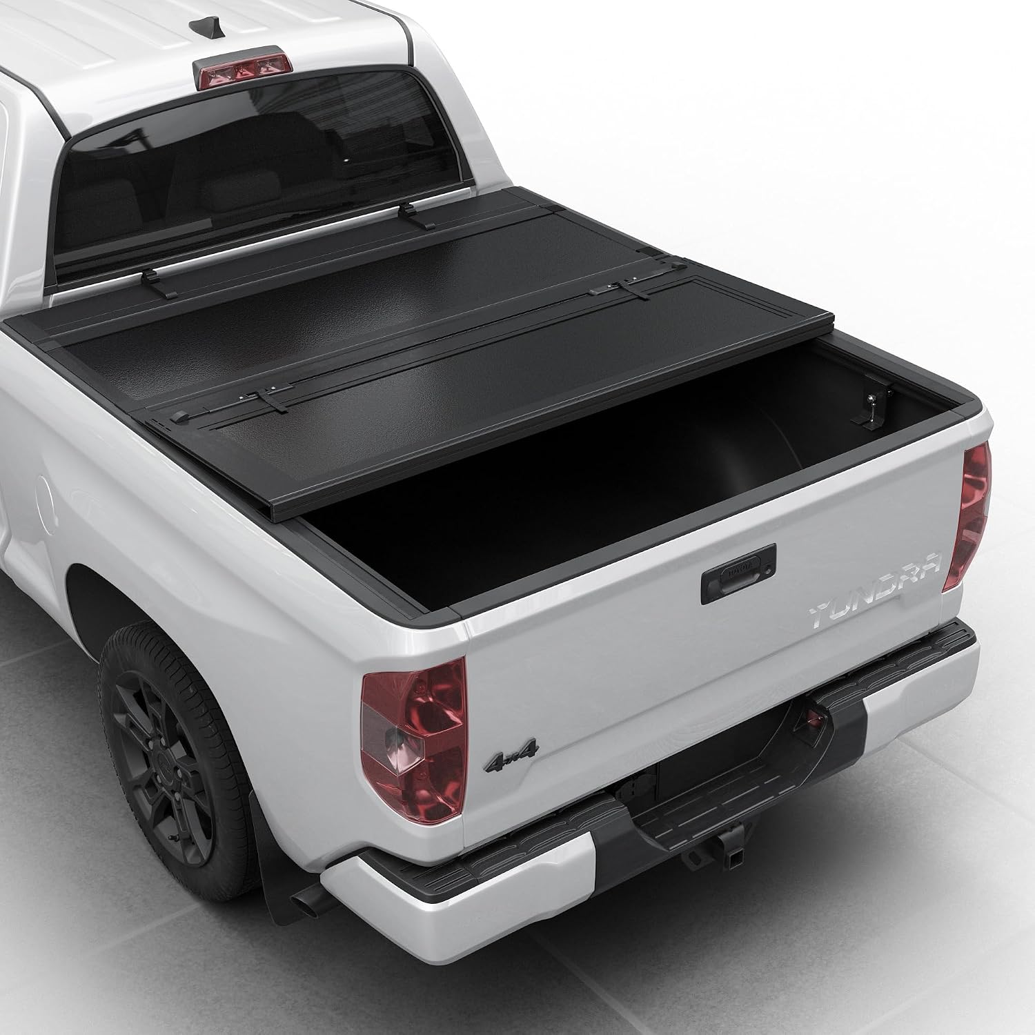 Toptiny Low Profile Flip Up Truck Bed Tonneau Cover Fits 2007-2021 Toyota Tundra 5'6" Bed (66.7")