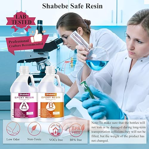 Miniatura 3 de Resina epoxi, resina epoxi transparente de 1 galón, no amarillea, sin burbujas, autonivelante, fácil de verter, kit de fundición 1:1 y revestimiento