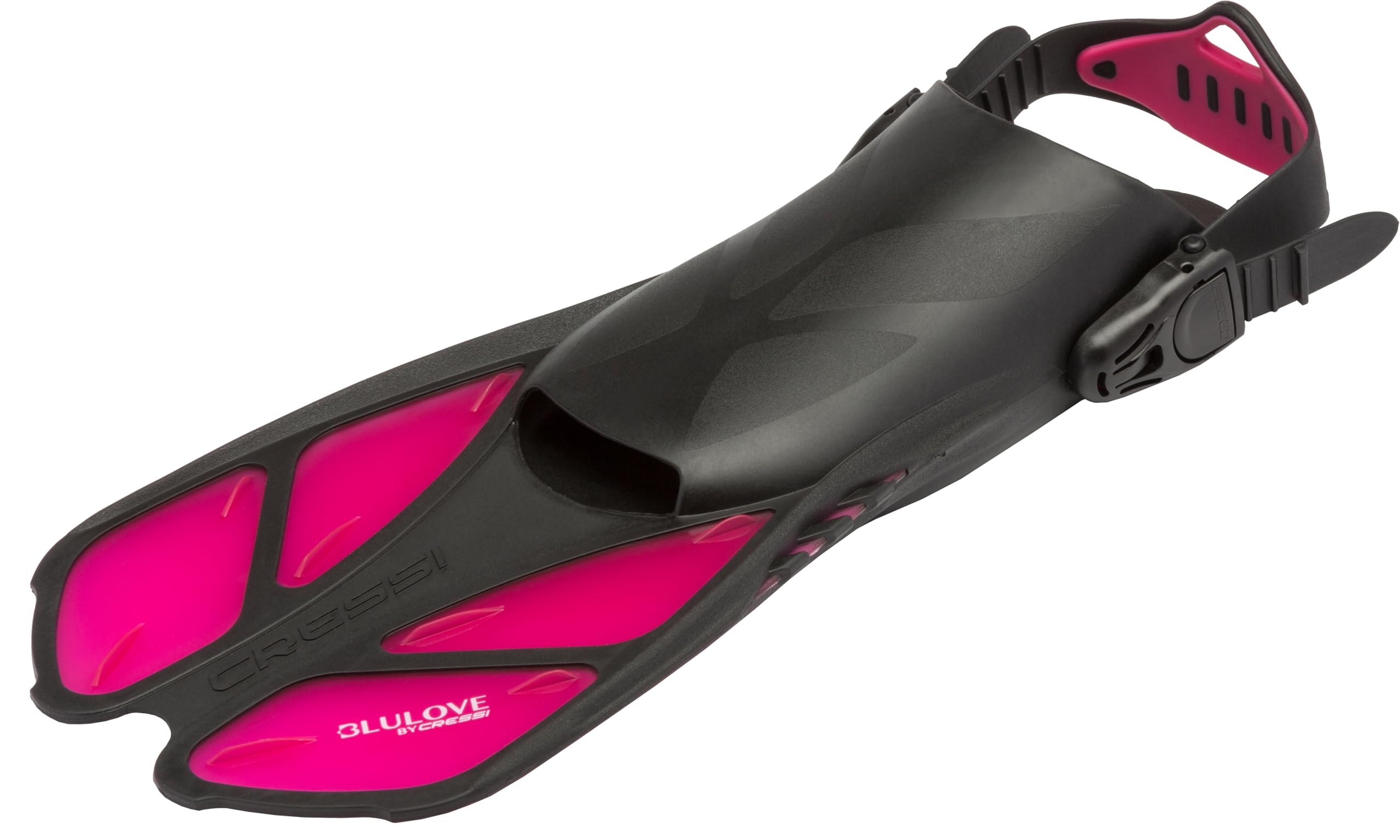 Cressi Aletas de natación Cortas Ajustables para Adultos con Hebillas Ultra Resistentes, Muy Ligeras - Ideal para Viajar | Bonete: diseñado en Italia