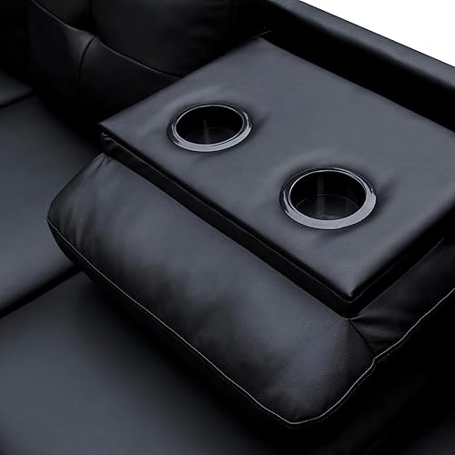 Miniatura 3 de EMKK Sofá moderno con tumbona, sofá en forma de L para sala de estar, sofá modular grande de 6 asientos, sofá modular y sofá con otomana de