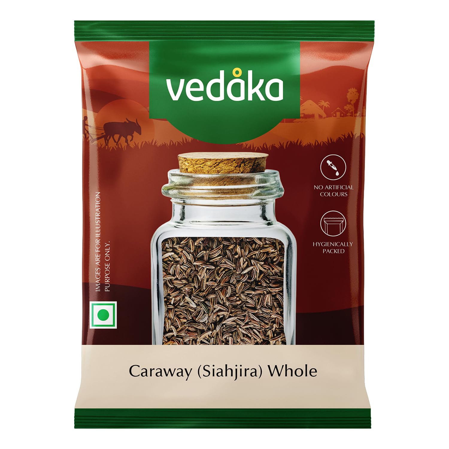 Amazon Brand - Vedaka Caraway Seeds (Shahjeera), 100g (Pack of 1)