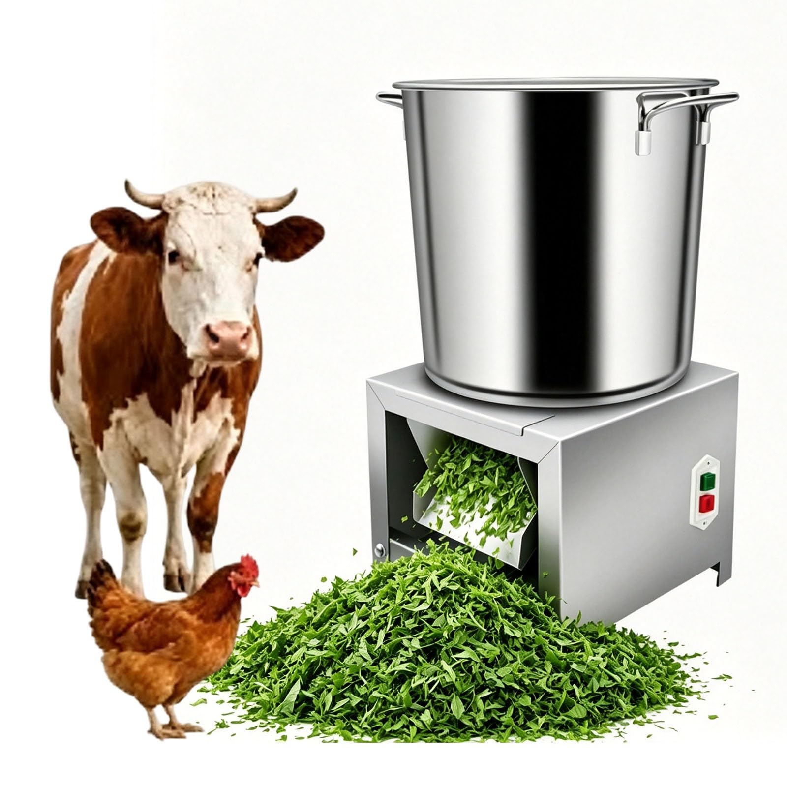 Picadora industrial para procesamiento de alimento avícola