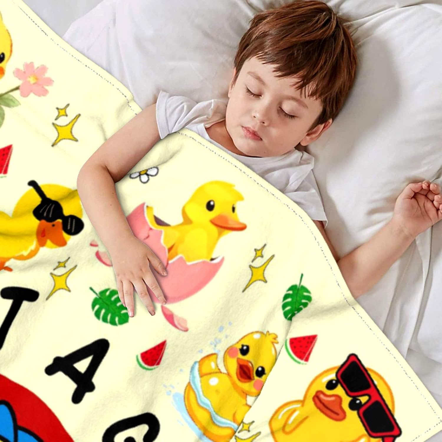 Cute Duck Blanket Ultra Soft Ducks Themed Gifts for Women Kids Boys Girls Cartoon Ducks Decorative Blankets for Bed Chair Couch Bedroom 60"X50"