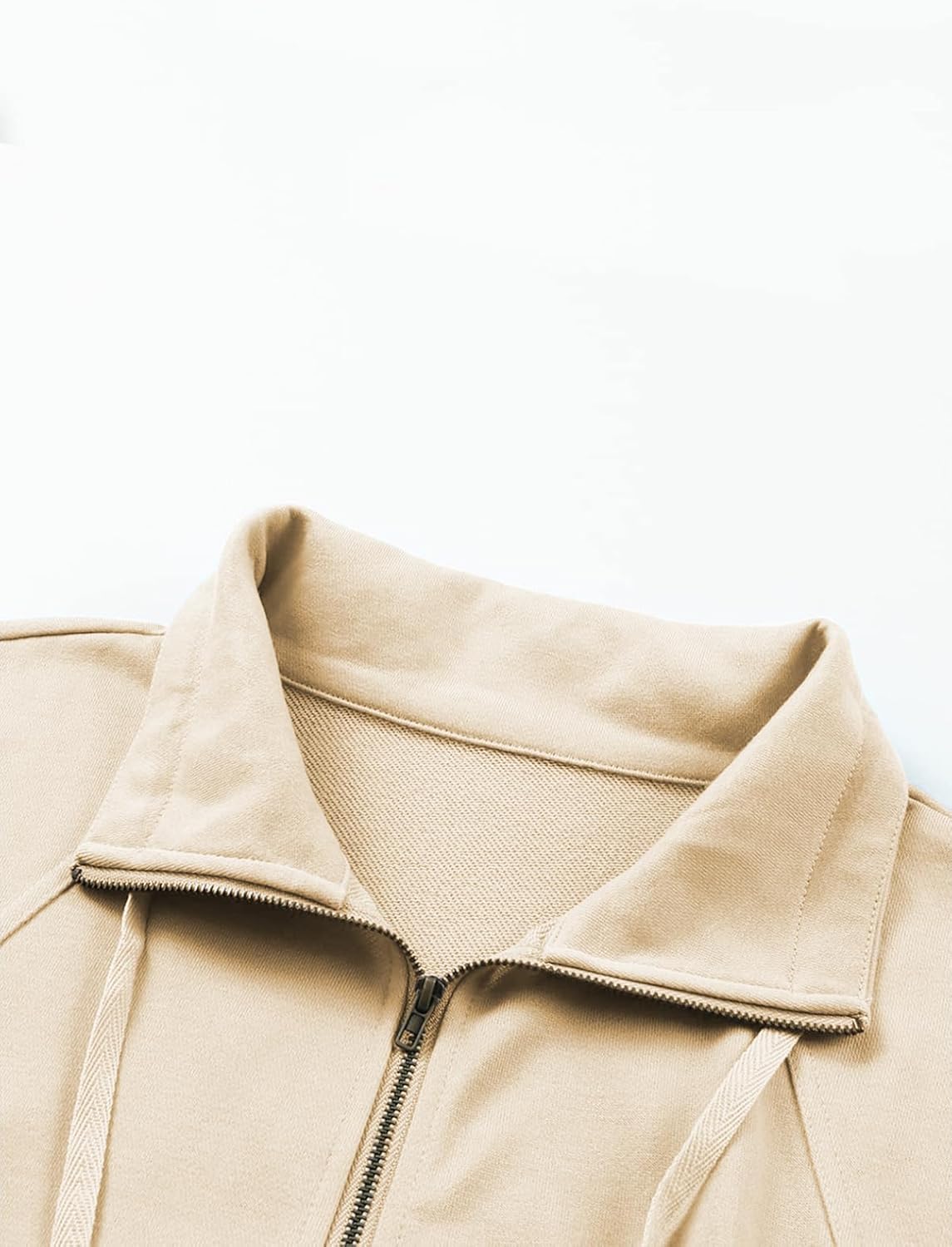 VISLILY Plus-Size-Sweatshirts for Women Oversized Half Zip Pullover Casual Long Sleeve Sweater Dressy Tops with Pocket XL-5XL - Image 4