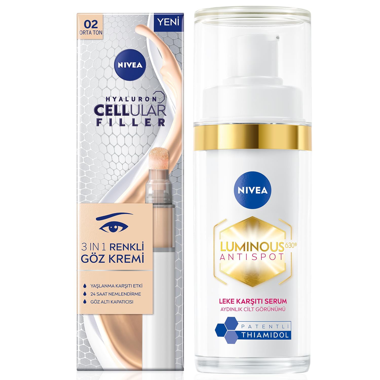SUN SPF50 Güneş Koruyucu Primer Nemlendirici Makyaj Bazı 30ml ve Micellar Makyaj Temizleme Suyu400ml