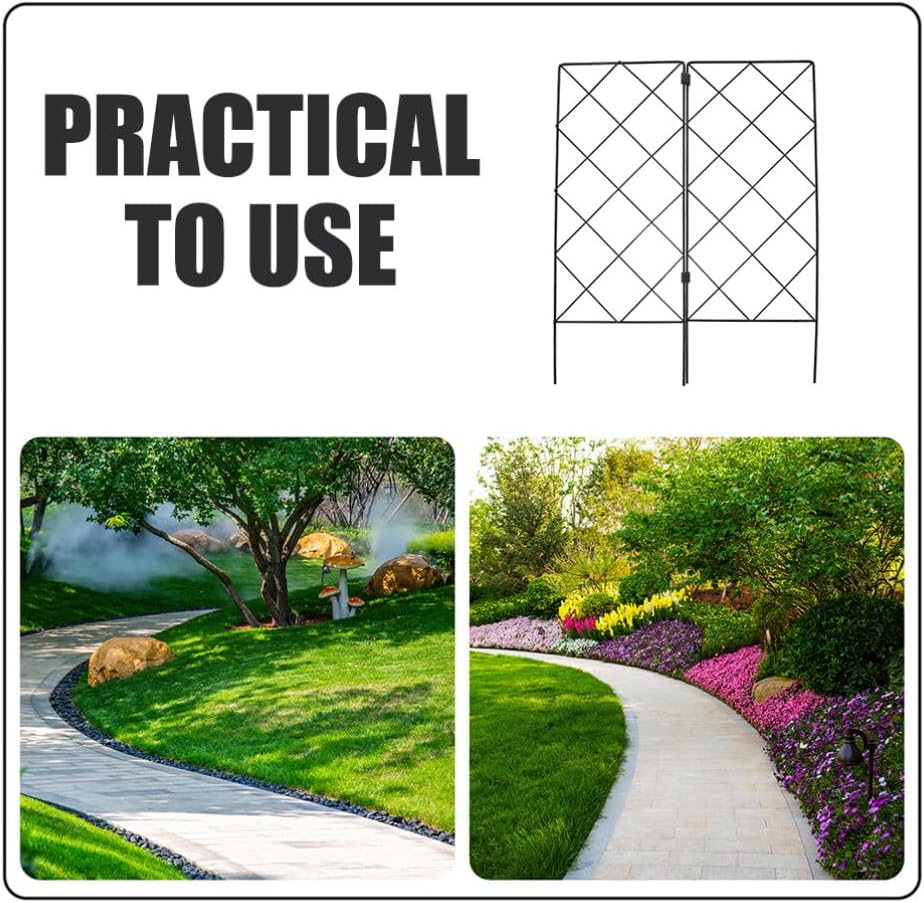 VANZACK 2pcs Sturdy Plant Climbing Trellis Garden Support Rack for Indoor and Outdoor Vines Multi-Functional Plant Support Frame