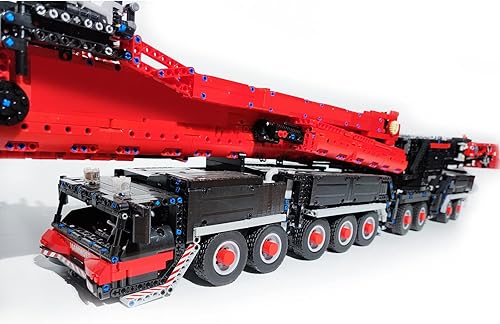 Miniatura 4 de Grúa RC súper grande para grúa Technic Liebherr LTM 11200, nueva versión 2022, 8528 piezas, exclusivo juego de construcción MOC de grúa de