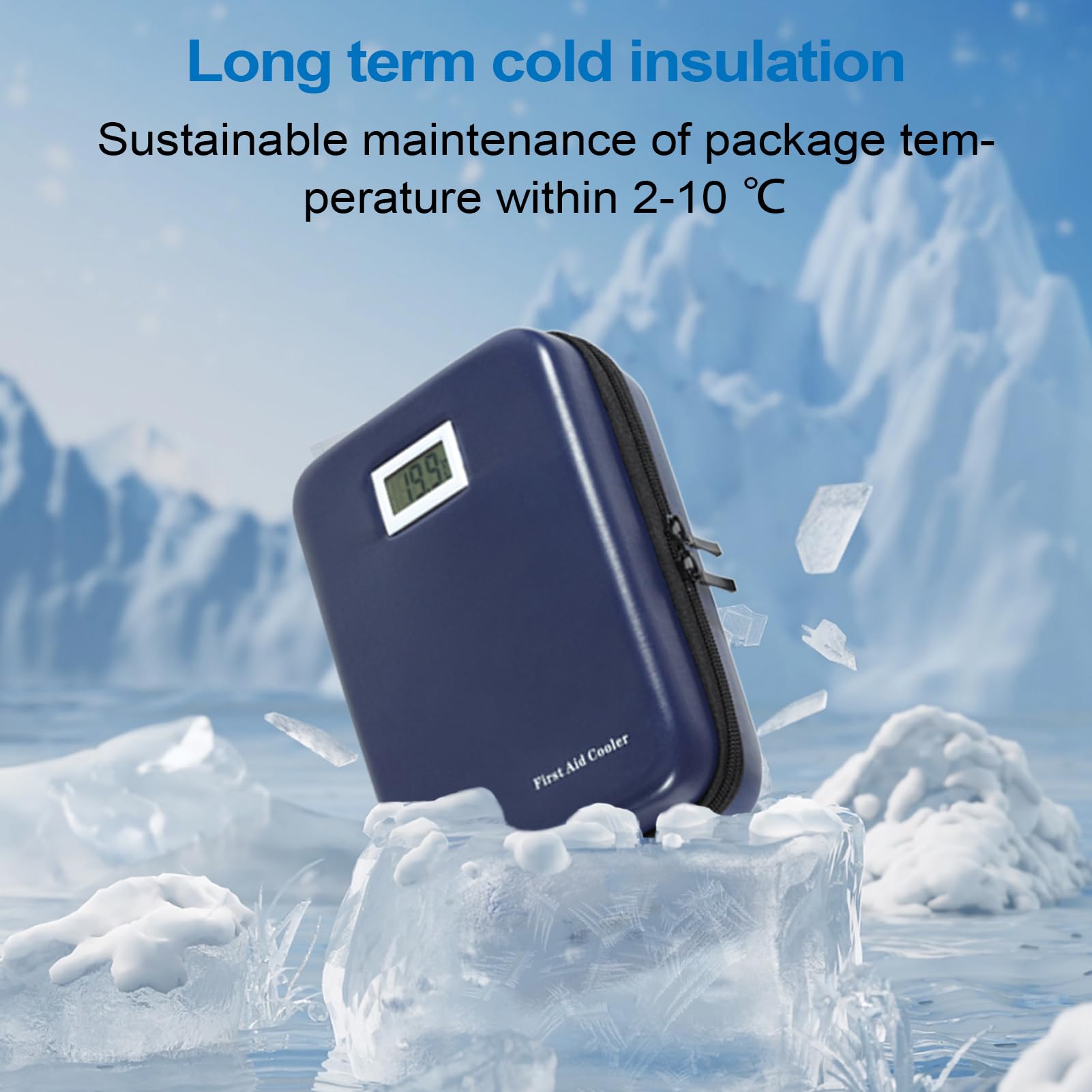 Borsa Termica Box Refrigerante, Display Temperatura, Conservazione Termica | Borsa Frigo Isotermica per 9-12 Ore Auto, Viaggi, Casa, Conservazione Quotidiana, Gite, Campeggio, Outdoor, Escursionis