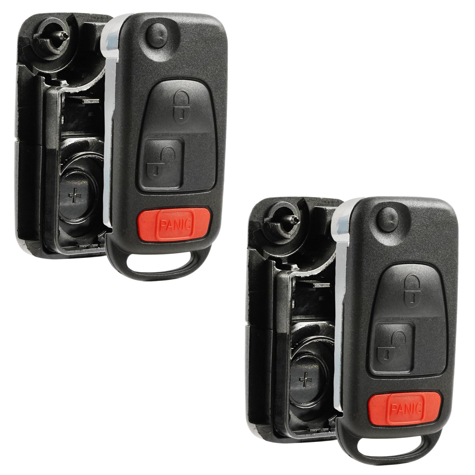 Coque à rabat pour télécommande sans clé étui de protection boîtier auto - 8