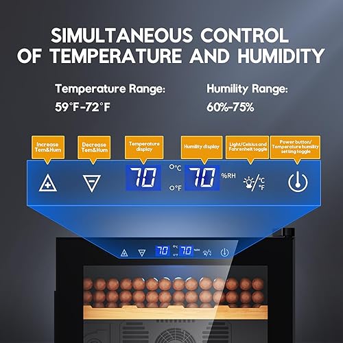 Vista 83 de Tylza Refrigerador de vino de doble zona, refrigerador de vino y bebidas de 24 pulgadas integrado o independiente, nevera de cerveza de vino debajo